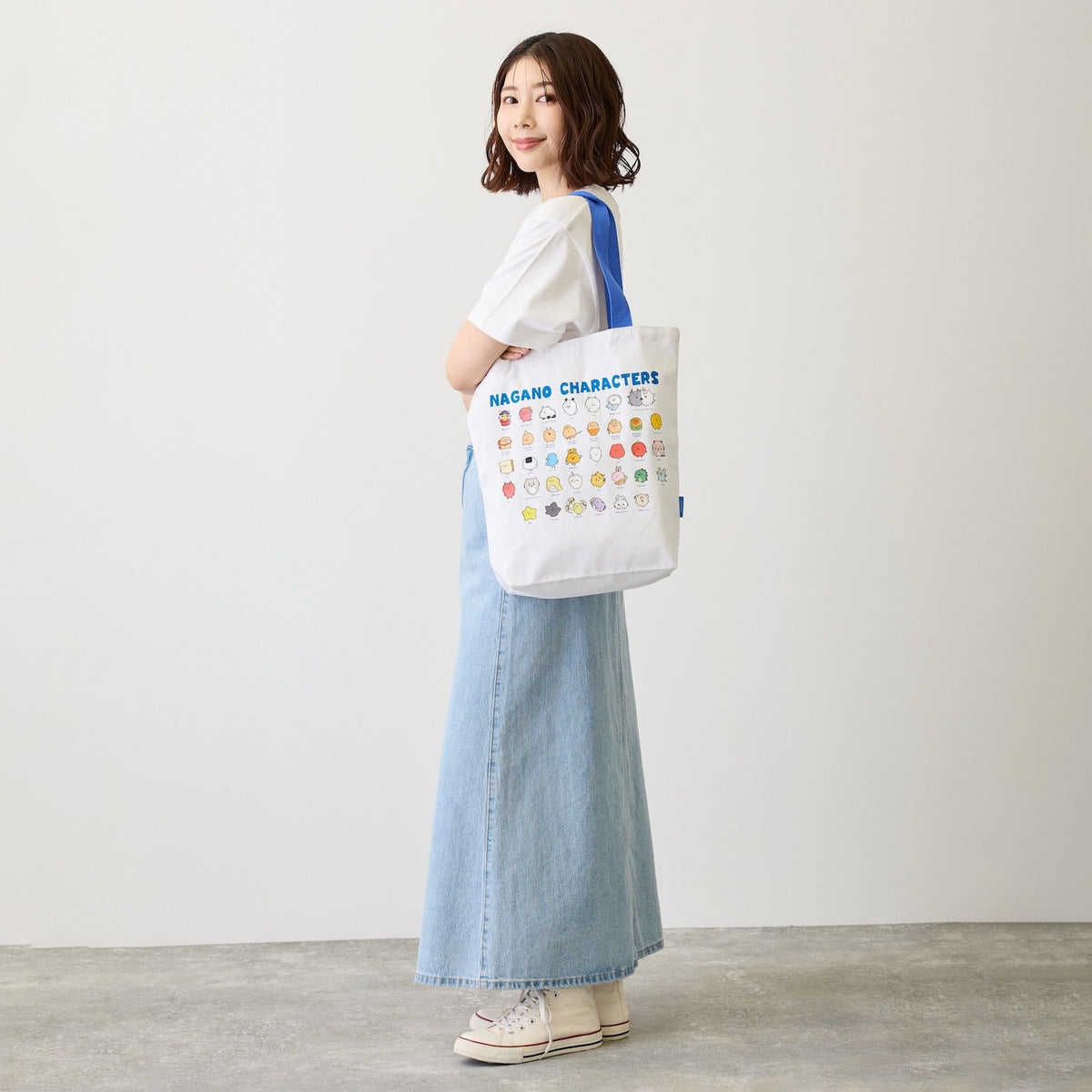 Nagano Characters 托特包 大集合 白色