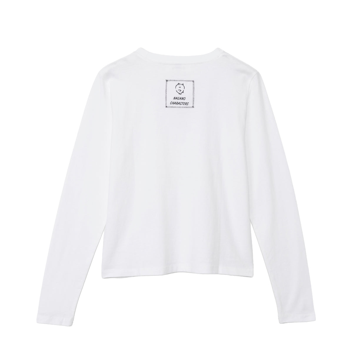 ナガノキャラクターズ 長袖Tシャツ モノクロなくま ホワイト | ナガノ