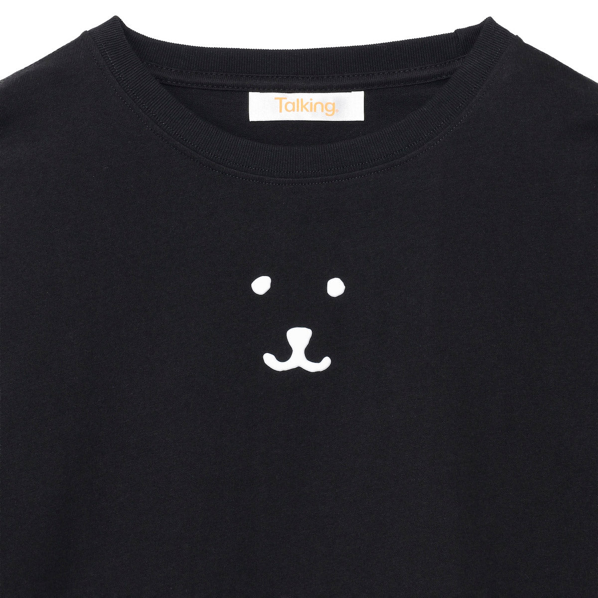 ナガノキャラクターズ 長袖Tシャツ モノクロなくま ブラック | ナガノ