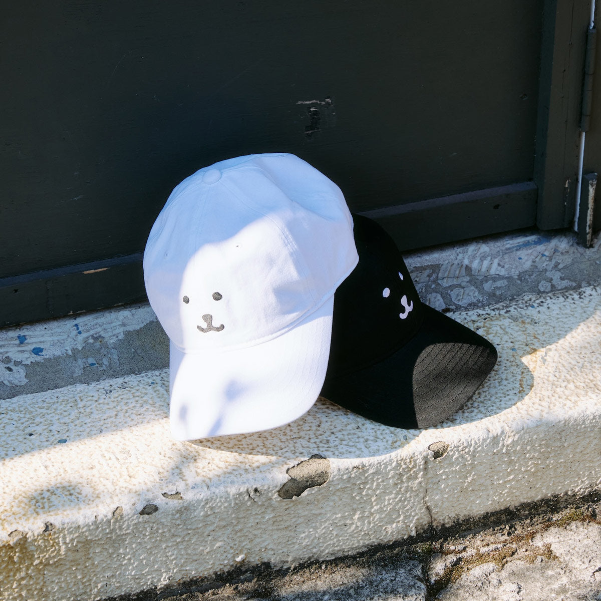 ナガノキャラクターズ キャップ モノクロなくま ホワイト | ナガノ