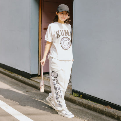 Nagano Characters 學院風T恤 (自嘲熊) 白色