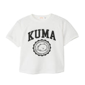 Nagano Characters 學院風T恤 (自嘲熊) 白色