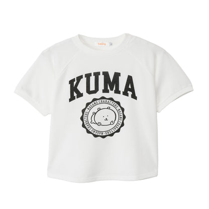 Nagano Characters 學院風T恤 (自嘲熊) 白色