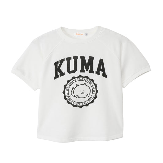 Nagano Characters 学院风T恤 (自嘲熊) 白色