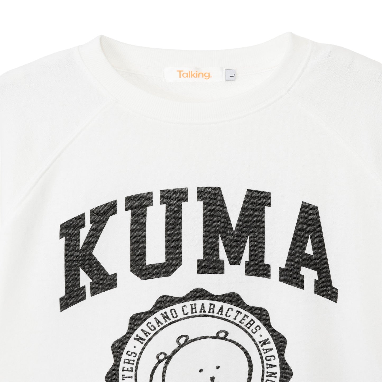 Nagano Characters 學院風T恤 (自嘲熊) 白色