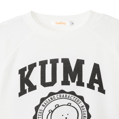 Nagano Characters 學院風T恤 (自嘲熊) 白色