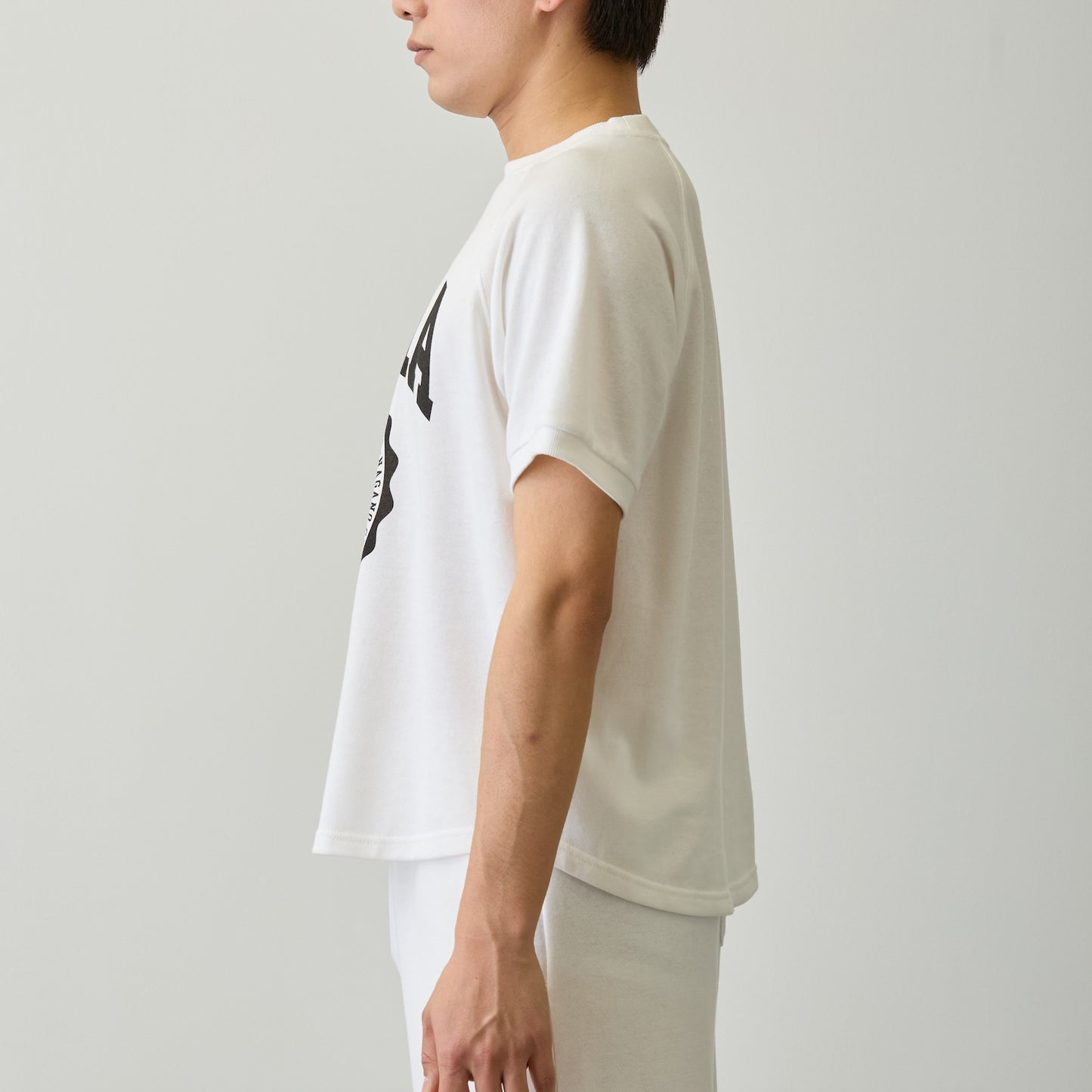 Nagano Characters 學院風T恤 (自嘲熊) 白色