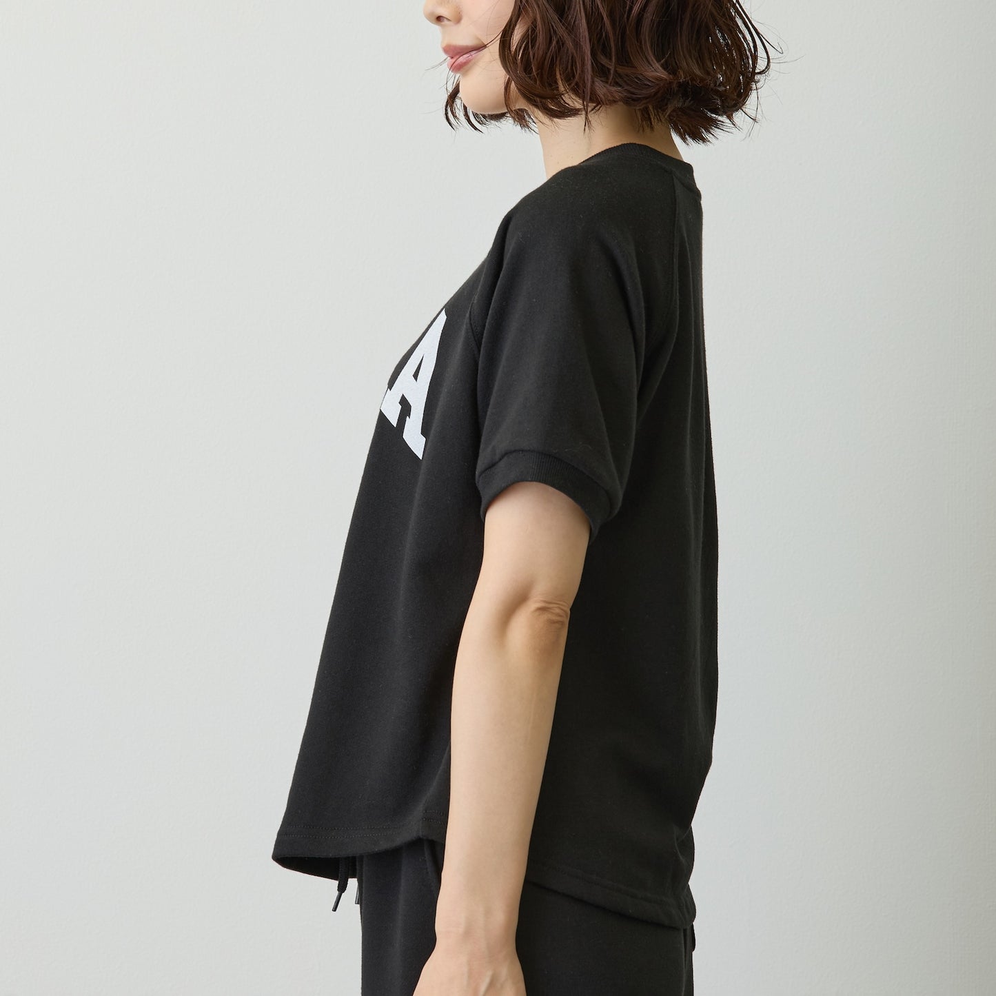 Nagano Characters 學院風T恤 (自嘲熊) 黑色