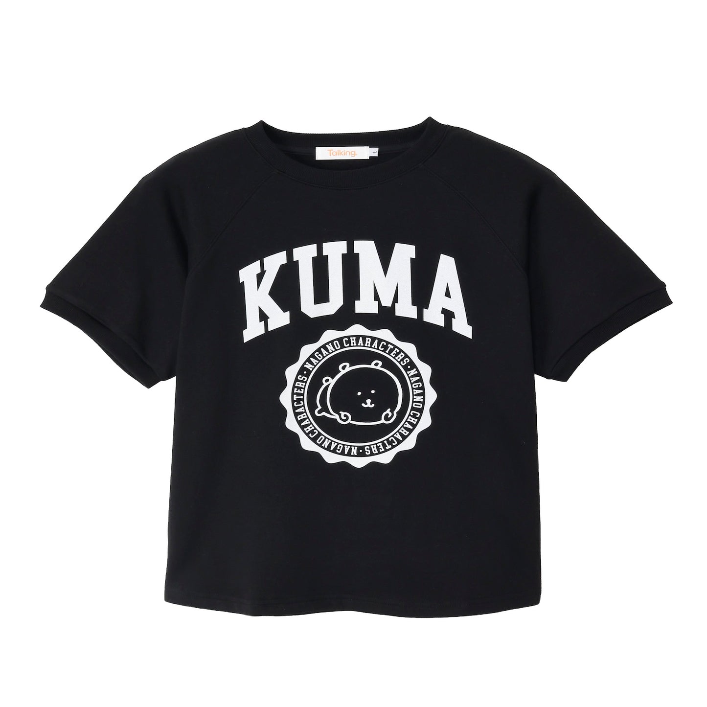 Nagano Characters 學院風T恤 (自嘲熊) 黑色