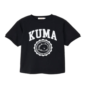 Nagano Characters 學院風T恤 (自嘲熊) 黑色