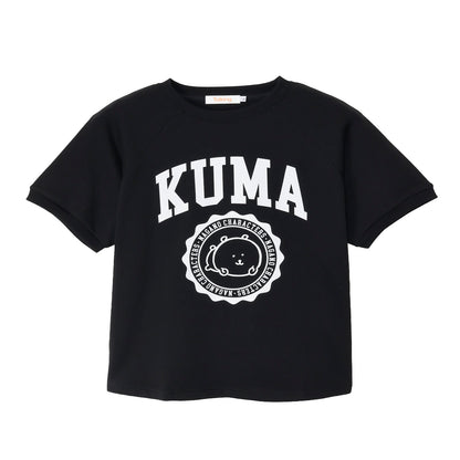 Nagano Characters 學院風T恤 (自嘲熊) 黑色