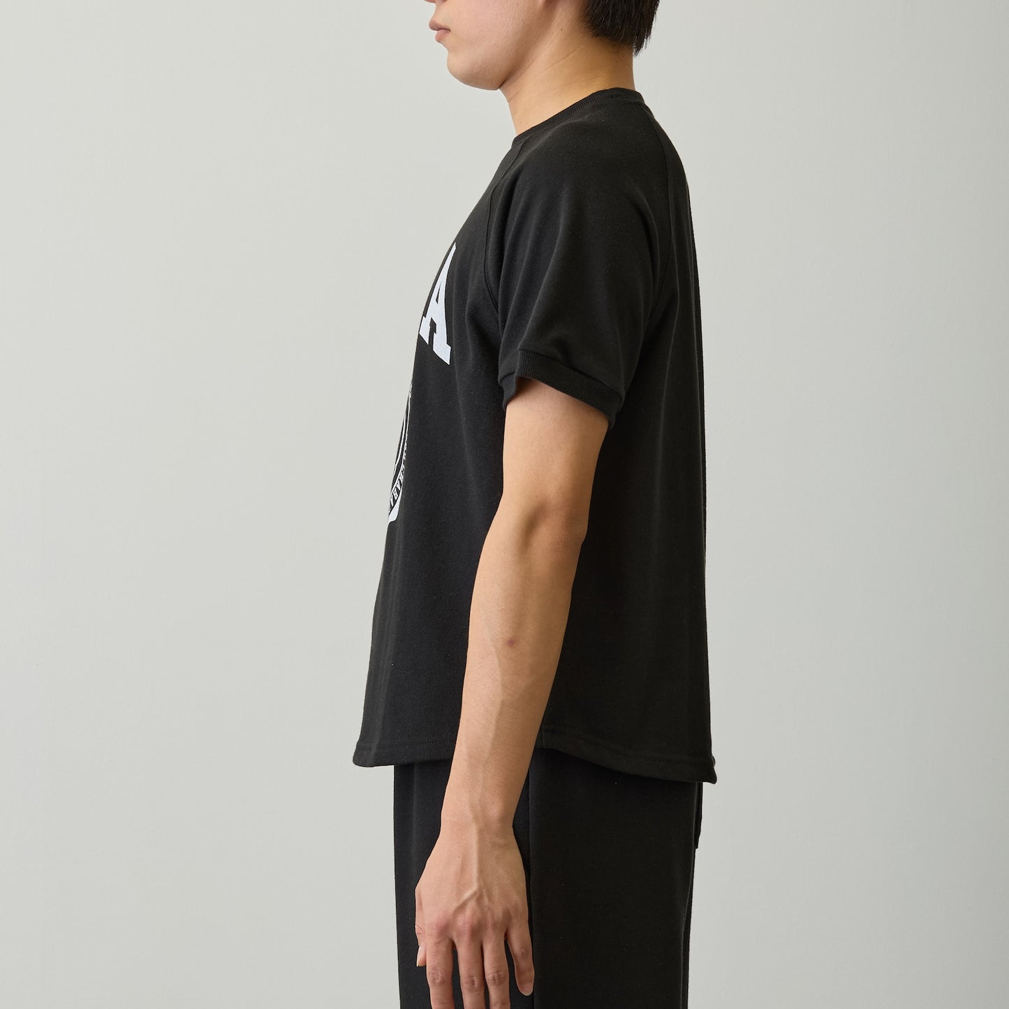 Nagano Characters 學院風T恤 (自嘲熊) 黑色