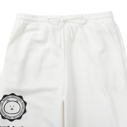 Nagano Characters 學院風束口運動褲 (自嘲熊) 白色