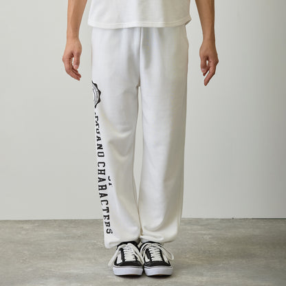 Nagano Characters 學院風束口運動褲 (自嘲熊) 白色