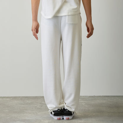 Nagano Characters 學院風束口運動褲 (自嘲熊) 白色