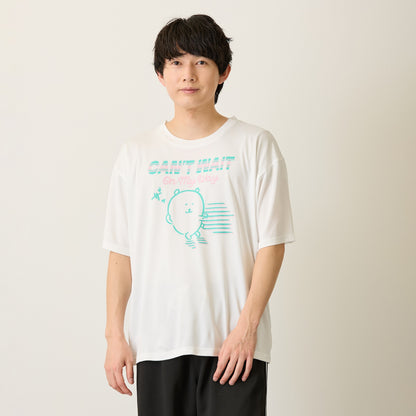 Nagano Characters 速干T恤 CAN’T WAIT (自嘲熊) 白色