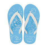 Nagano Characters Flip-flops Jiisan and Azarashi Blue
