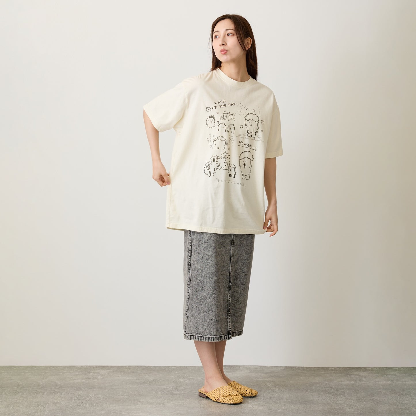 Nagano Characters T-shirt Chimpanzee Cream