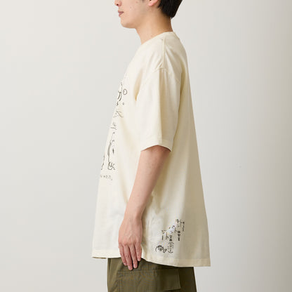 Nagano Characters T-shirt Chimpanzee Cream