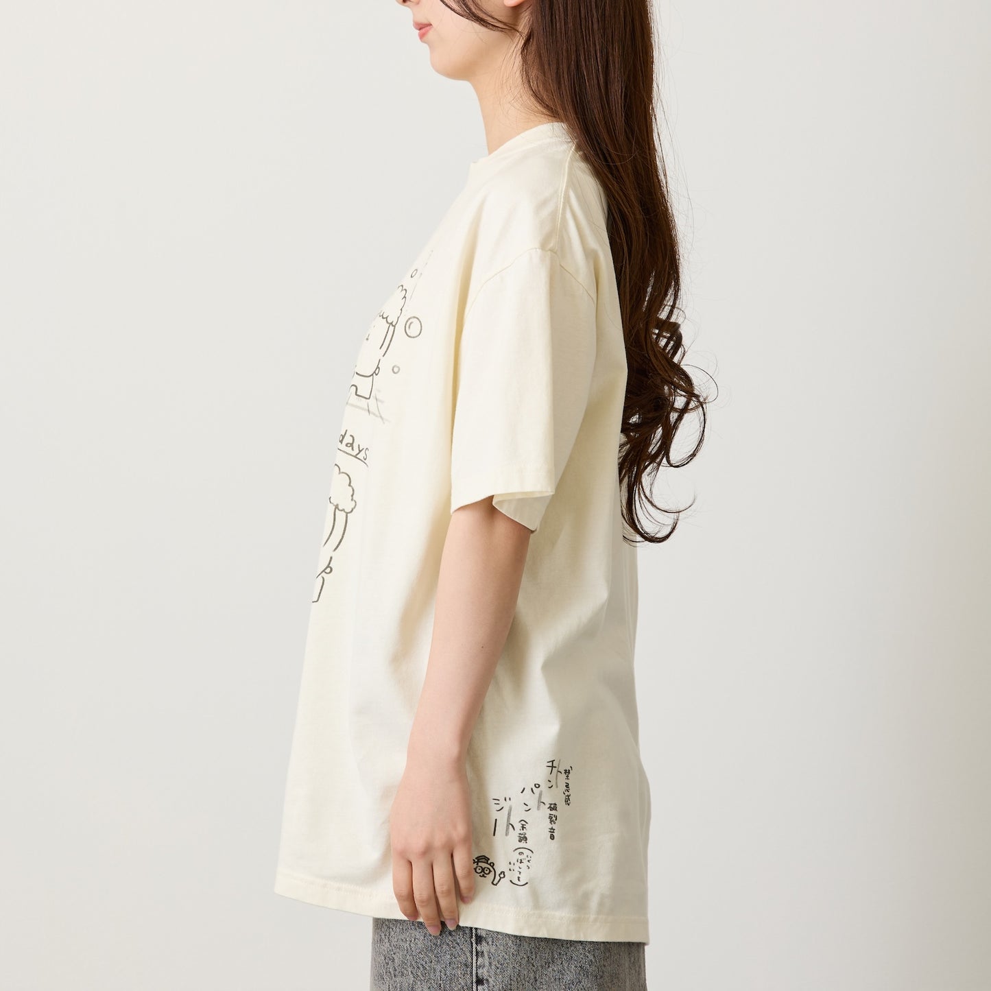 Nagano Characters T-shirt Chimpanzee Cream