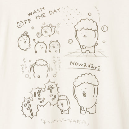 Nagano Characters T-shirt Chimpanzee Cream