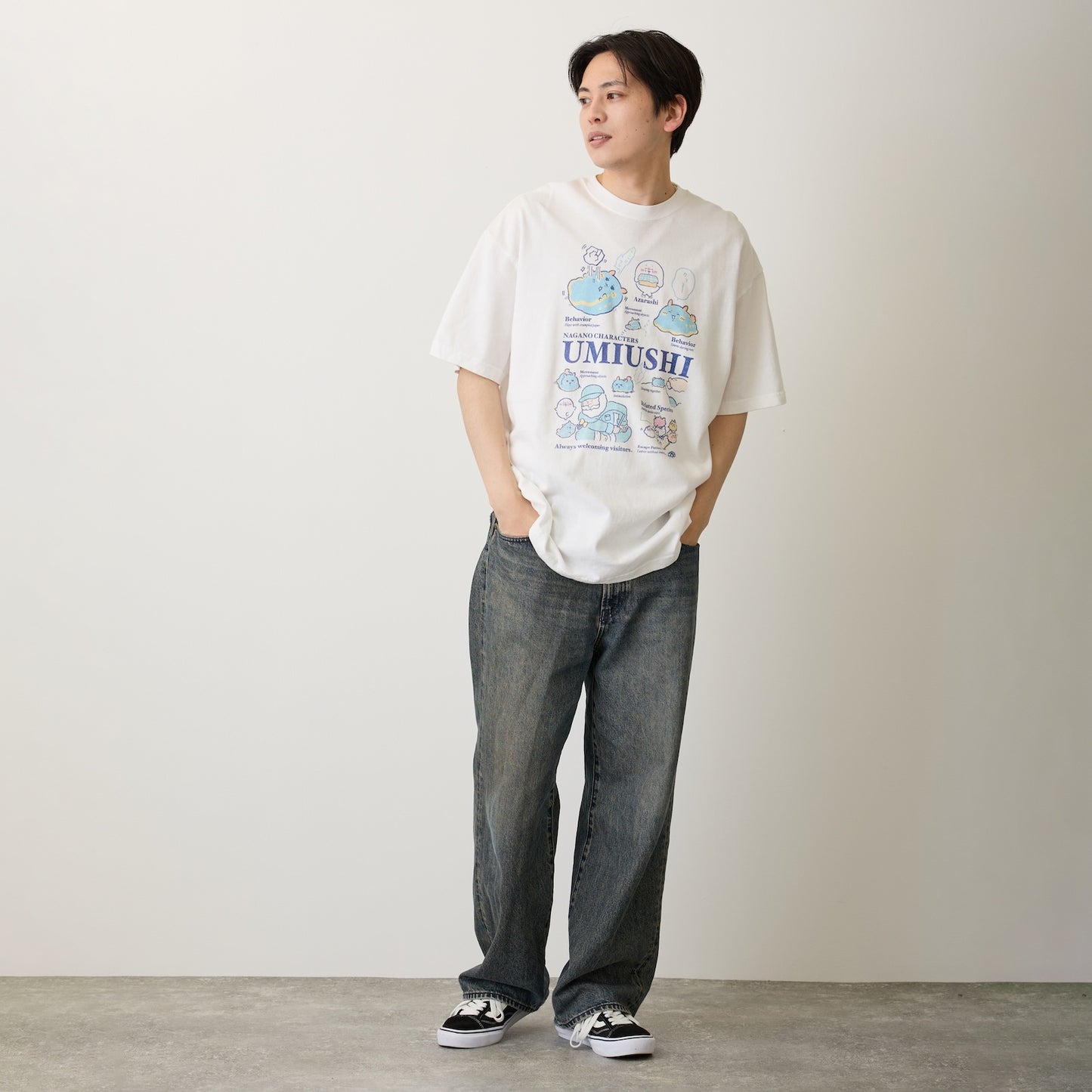 Nagano Characters T恤 海蛞蝓款 米白色