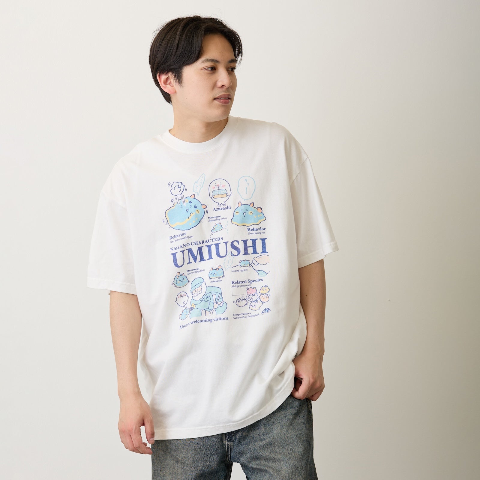 ナガノキャラクターズ Tシャツ ウミウシ オフ | ナガノキャラクターズ