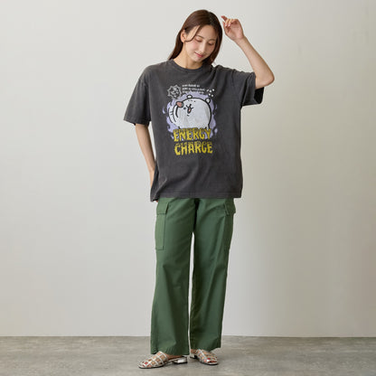 ナガノキャラクターズ Tシャツ ENERGY CHARGE スミ