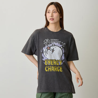 ナガノキャラクターズ Tシャツ ENERGY CHARGE スミ