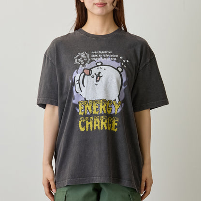 ナガノキャラクターズ Tシャツ ENERGY CHARGE スミ