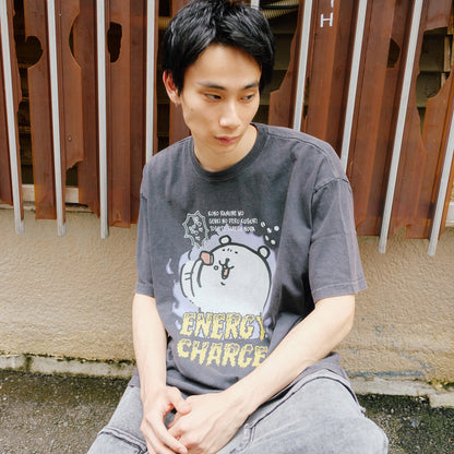 ナガノキャラクターズ Tシャツ ENERGY CHARGE スミ