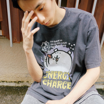 ナガノキャラクターズ Tシャツ ENERGY CHARGE スミ
