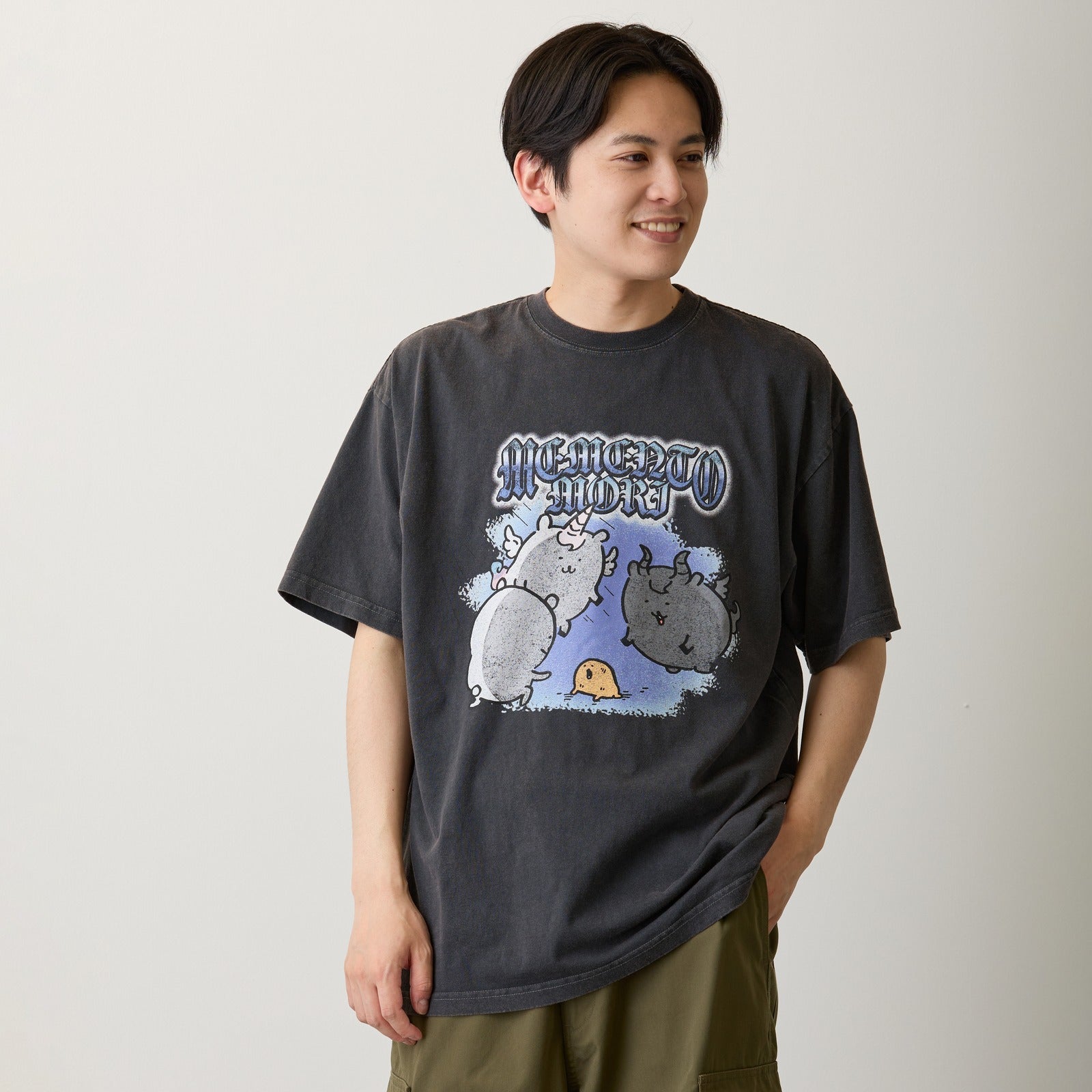 ナガノキャラクターズ Tシャツ MEMENTO MORI スミ | ナガノ
