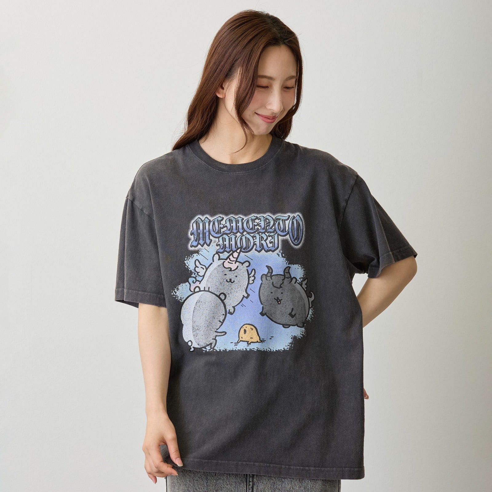 ナガノキャラクターズ Tシャツ MEMENTO MORI スミ | ナガノ