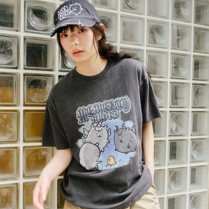 ナガノキャラクターズ Tシャツ MEMENTO MORI スミ