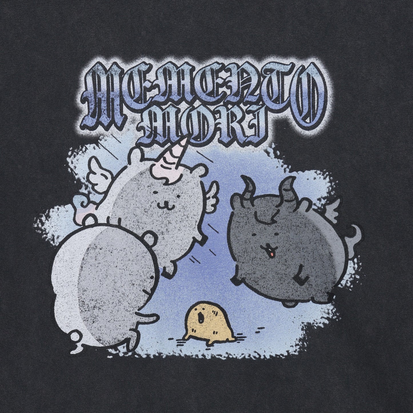 ナガノキャラクターズ Tシャツ MEMENTO MORI スミ