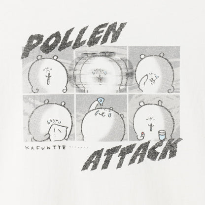 ナガノキャラクターズ ワイドノースリーブ POLLEN ATTACK ホワイト