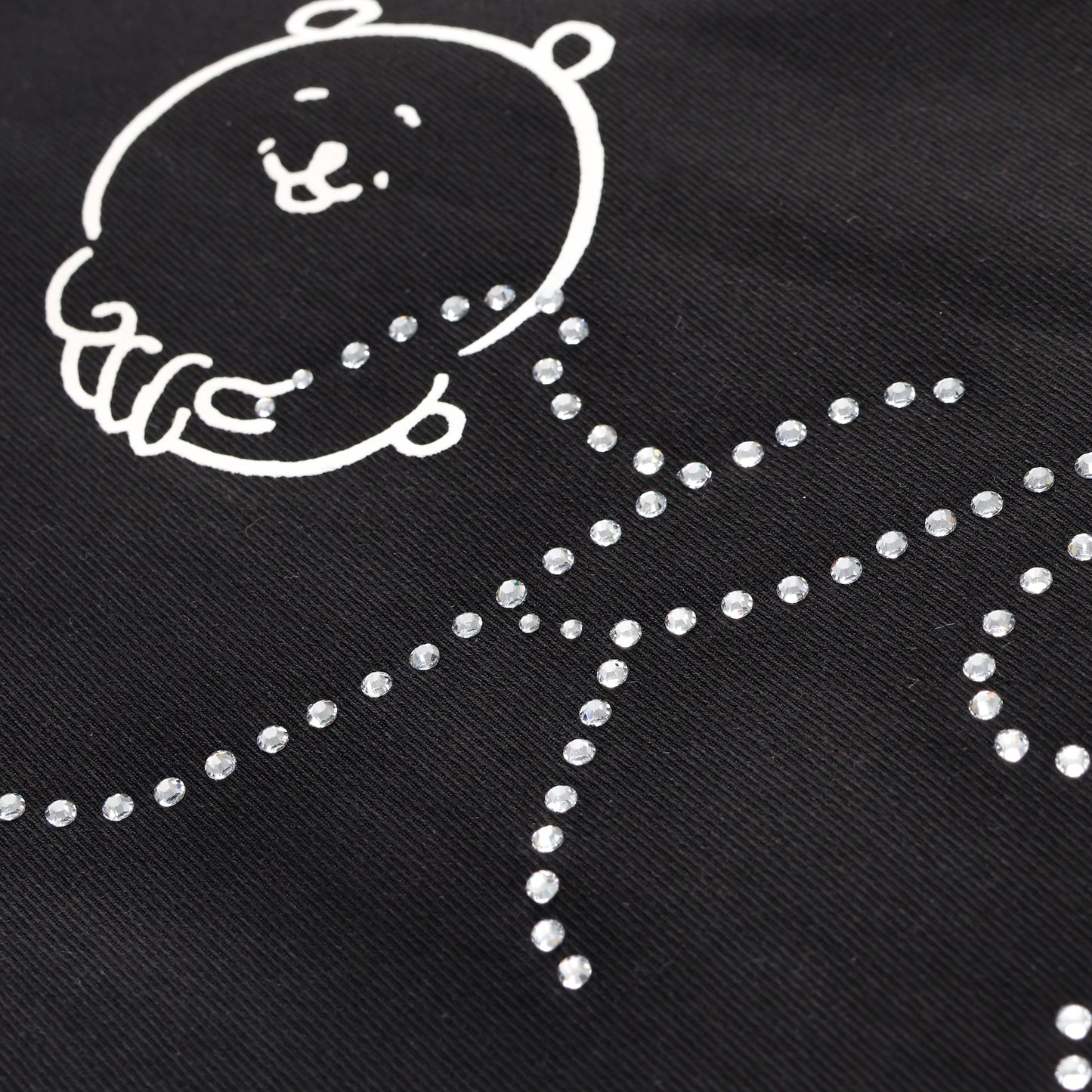 ナガノキャラクターズ チャーム付きトートバッグ DECO（くま） ブラック