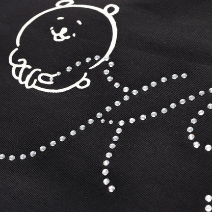 ナガノキャラクターズ チャーム付きトートバッグ DECO（くま） ブラック