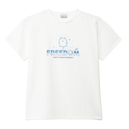 ナガノキャラクターズ ラインストーンTシャツ DECO（FREEDOM） ホワイト