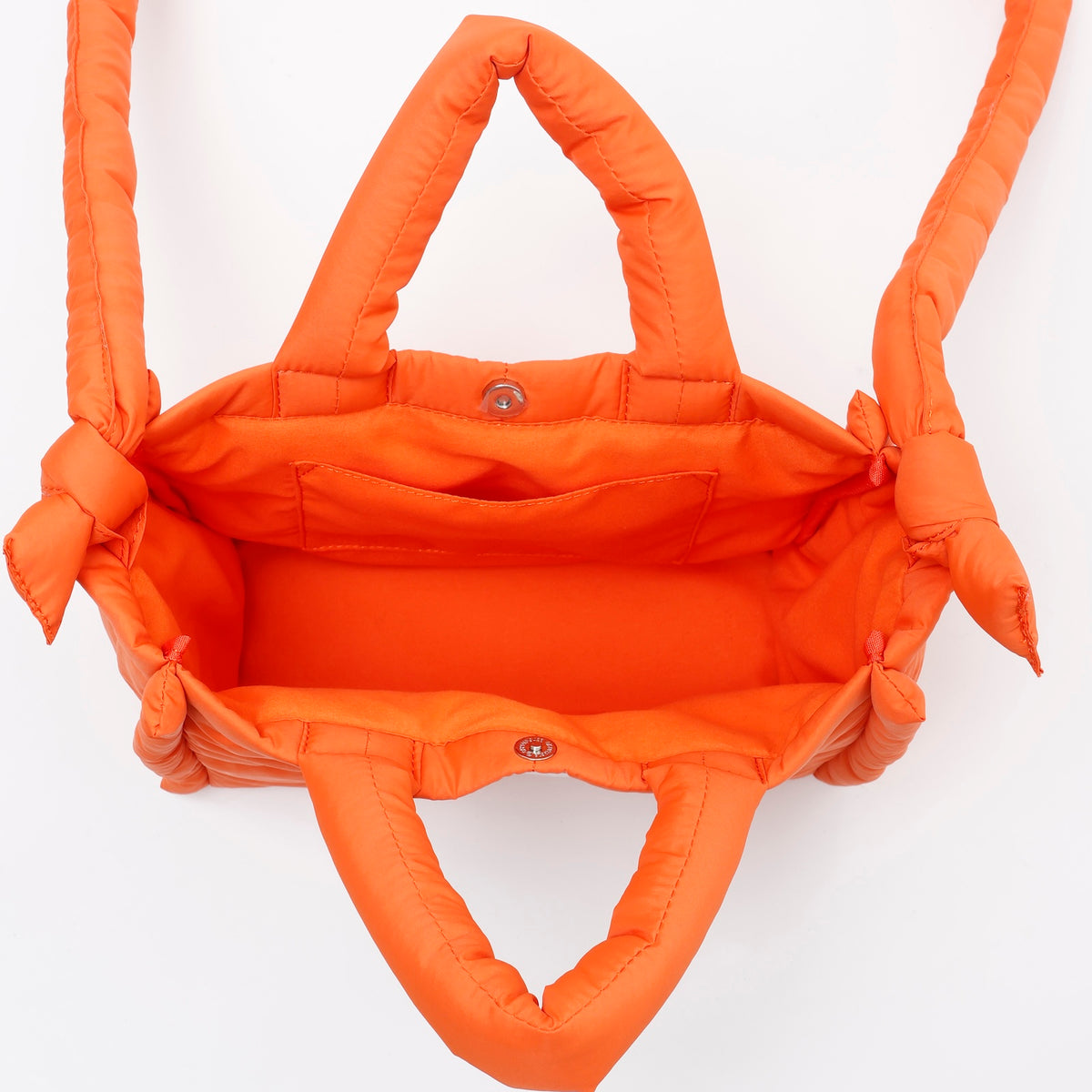 Nagano Characters Puffy Shoulder Bag MANPUKU Orange