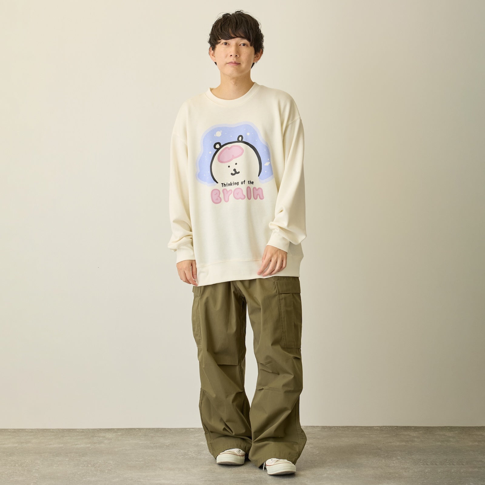 nagano5775様 Nagano Characters Sweatshirt directs thoughts to the brain Off