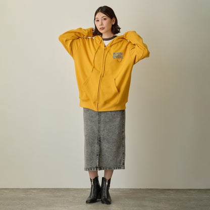 Nagano Characters 집업 후드 MELTED MOGURA COROKKE 오렌지