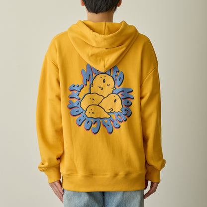 Nagano Characters 집업 후드 MELTED MOGURA COROKKE 오렌지