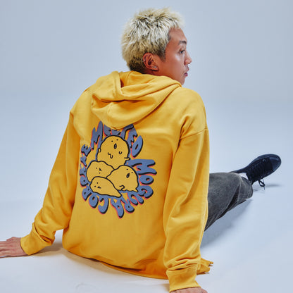 Nagano Characters 집업 후드 MELTED MOGURA COROKKE 오렌지