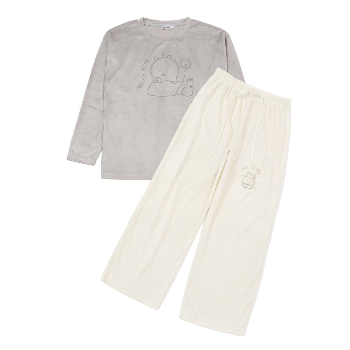 Nagano Characters Loungewear Set RELAX TIME Grey