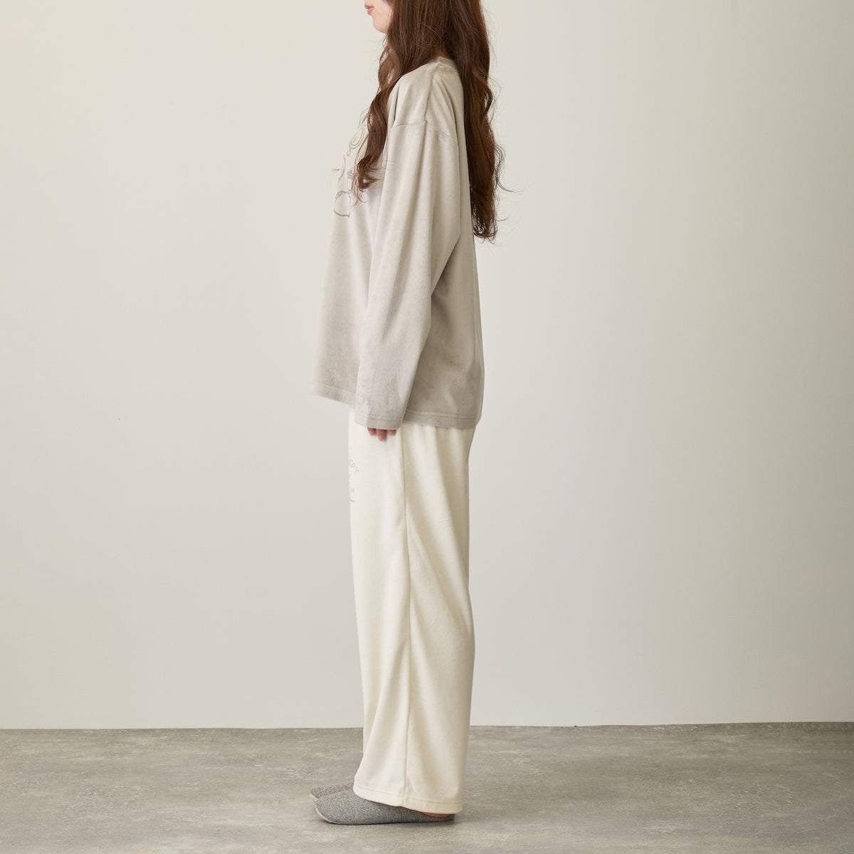 Nagano Characters Loungewear Set RELAX TIME Grey