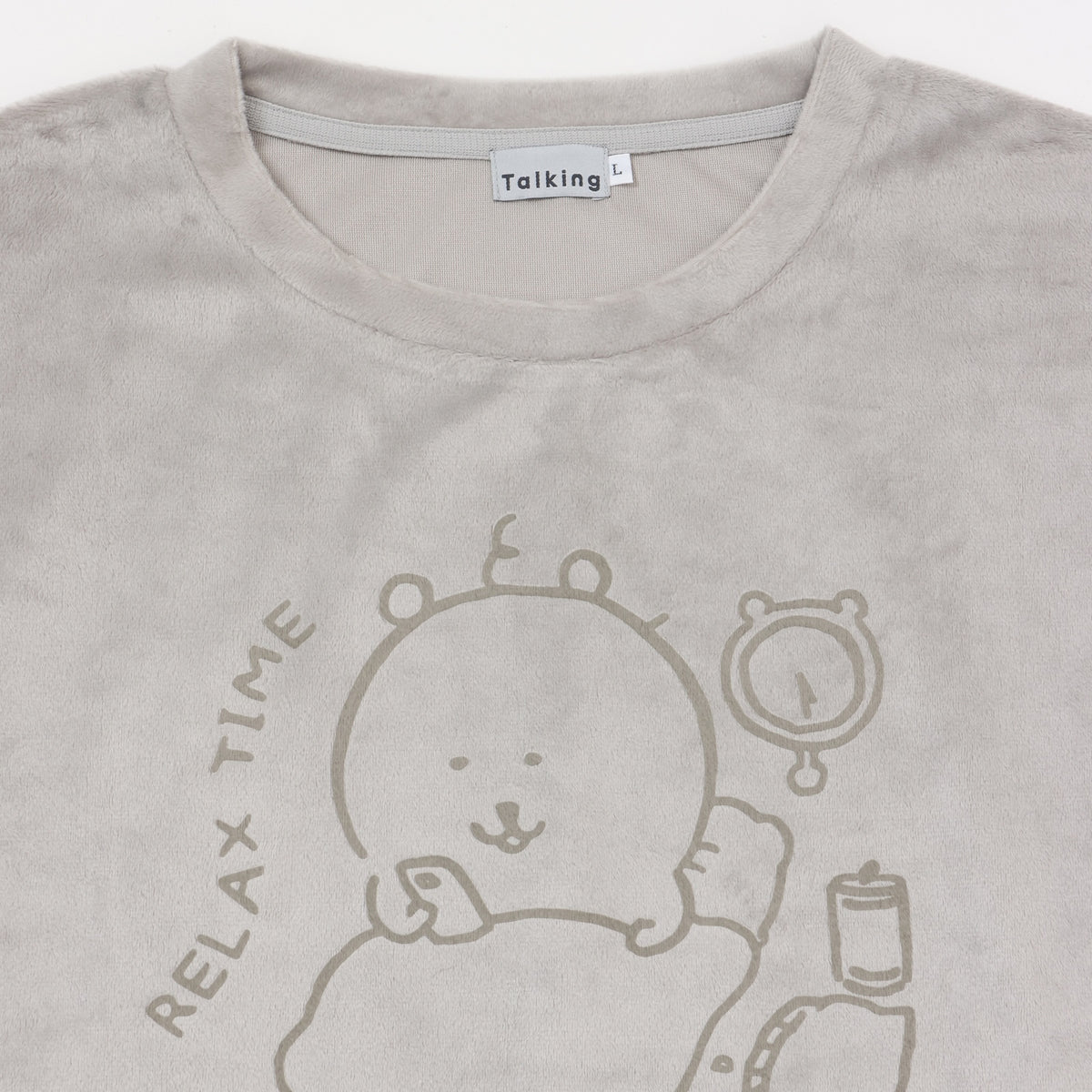Nagano Characters Loungewear Set RELAX TIME Grey