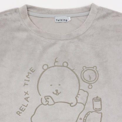 Nagano Characters Loungewear Set RELAX TIME Grey