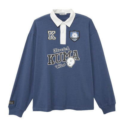 Nagano Characters 橄榄球衫 KUMA 蓝色